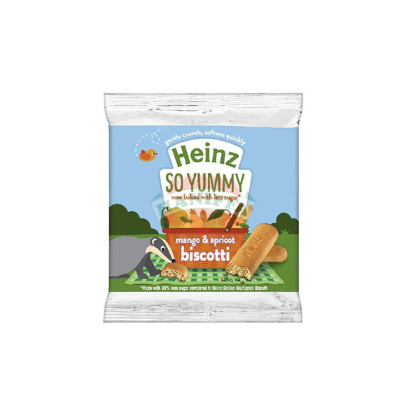 HEINZ SO YUMMY MANGO & APPRICOT BISCUIT LESS SUGAR 60G Heinz