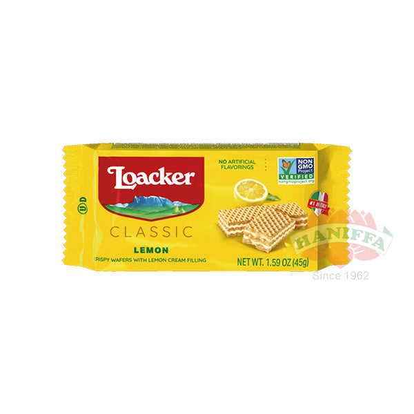 LOACKER CLASSIC CHEESE LEMON WAFER 45G Loacker