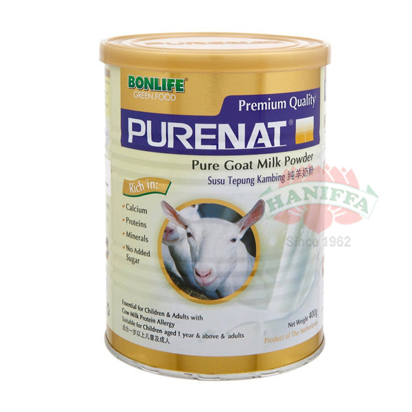 PURENAT GOAT MILK POWDER 1 YEAR ABOVE AND ADULTS (TIN) Bonlife