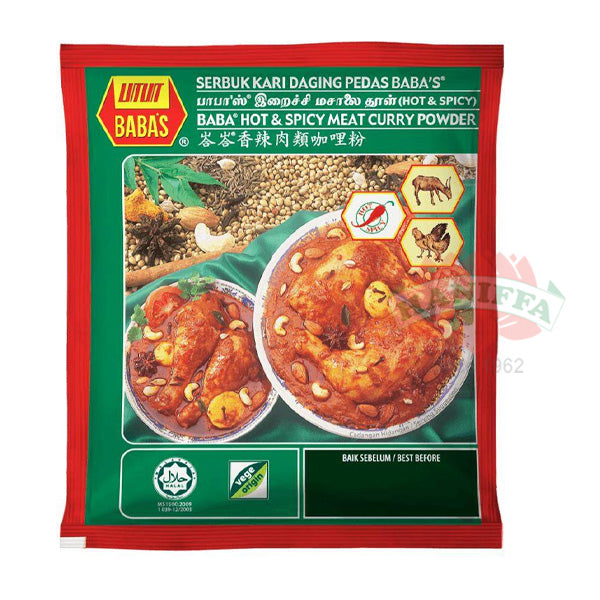 BABAS MEAT CURRY POWDER HOT&SPICY 1KG Baba's