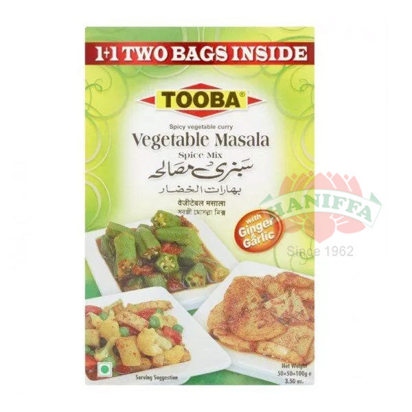 TOOBA VEGETABLE MASALA 100G Tooba