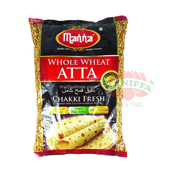 MANNA WHOLE WHEAT ATTA FLOUR 1KG Manna