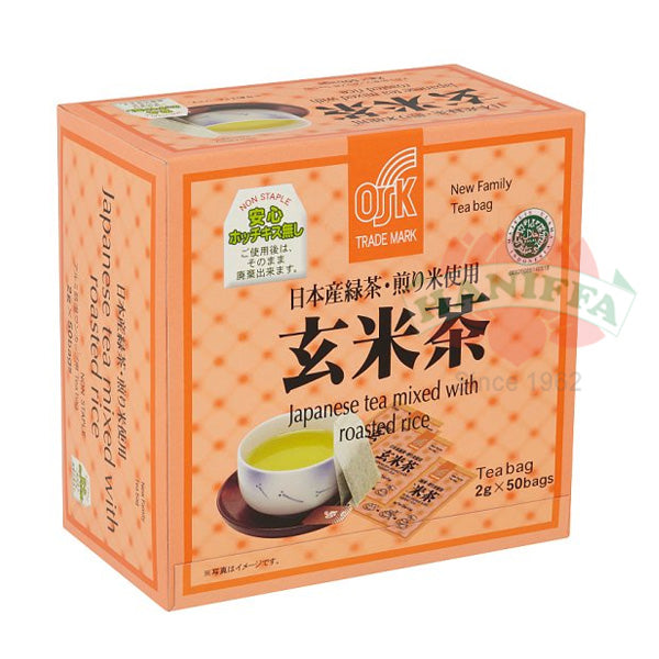 OSK JAPANESE TEA MIXED WITH ROASTED RICE TEA BAGS 50SX2G Osk