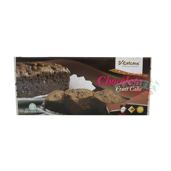 D'GATEAUX CHOCOLATE FRUIT CAKE 350G D'Gateaux