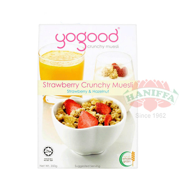 YOGOOD STRAWBERRY CRUNCHY MUESLI 350G Yogood