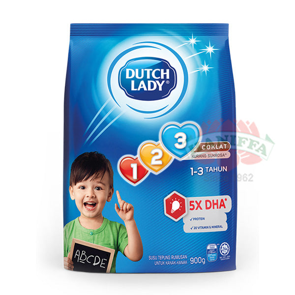 DUTCH LADY POWDER (1-3 YEAR) CHOCOLATE 850G (REFILL PACK) Dutch Lady