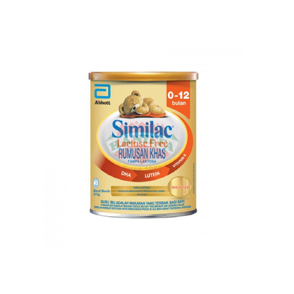 SIMILAC LACTOSE FREE GOLD (0-12 MONTH) 375G (TIN) Abbott