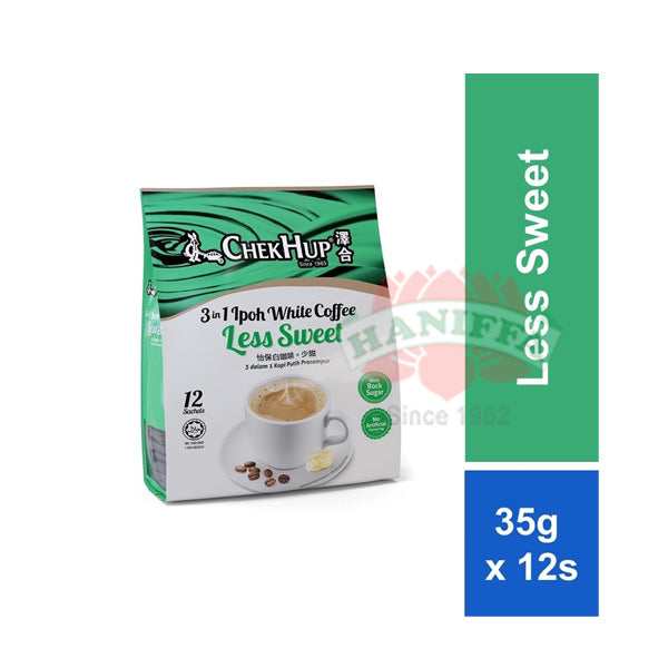 CHEKHUP 3 IN 1 WHITE COFFEE LESS SUGAR 35Gx12S ChekHup