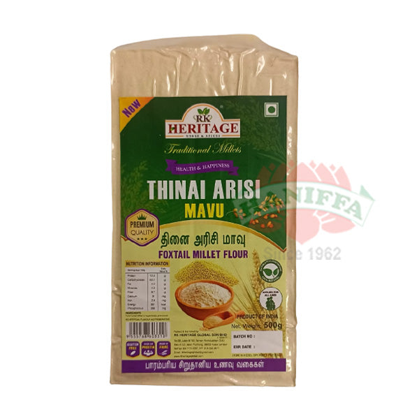 RK HERITAGE THINAI ARISI MAVU 500G RK Heritage