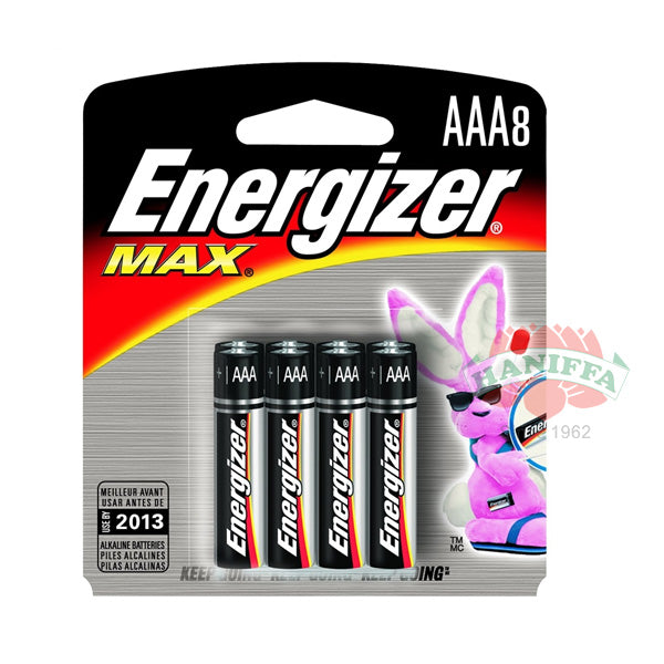 ENERGIZER  'AAA' BATTERY 8'S Energizer