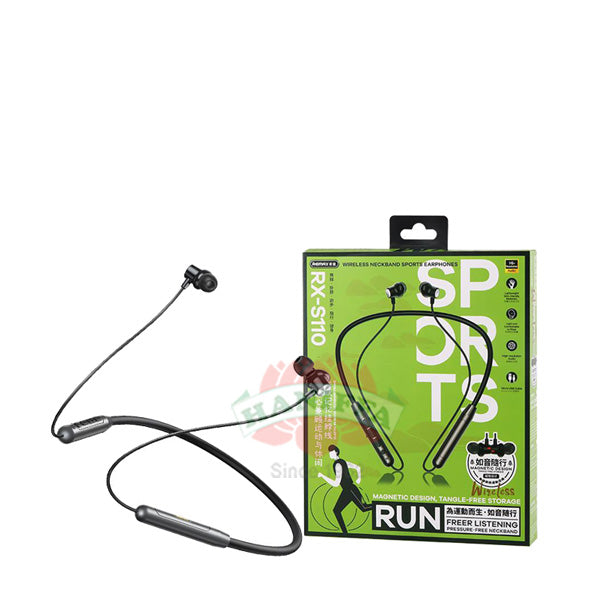 REMAX RX-S110 PRESSURE - FREE SPORT NECKBAND EARPHONE Remax