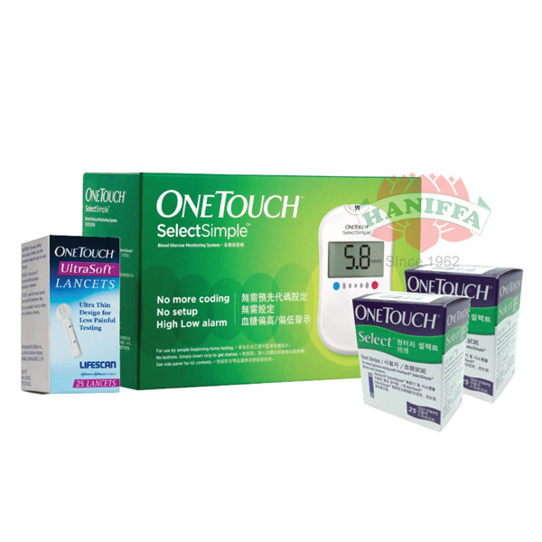 ONE TOUCH SELECT METER (50'S)+LANCET 100'S OneTouch