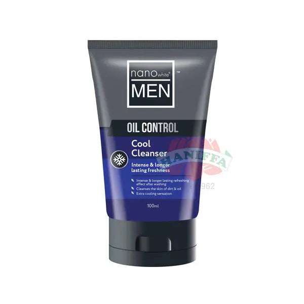 NANO WHITE MENS OIL CONTROL COOL CLEANSER 50ML Nano