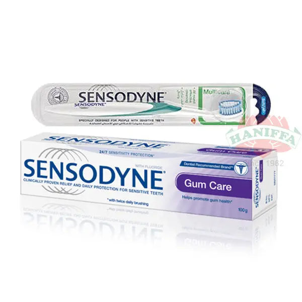 SENSODYNE GUM CARE TOOTHPASTE 100G + MULTICARE TOOTHBRUSH Sensodyne